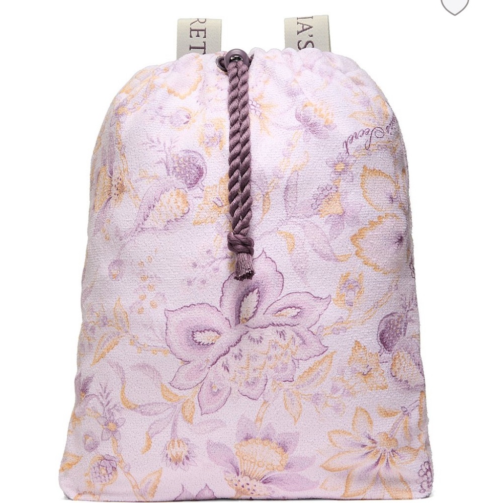 Victoria's Secret Purple and Yellow Floral Backpack
